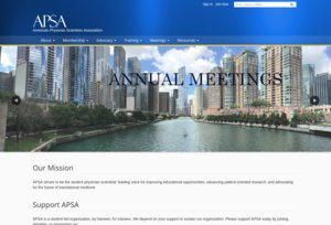 APSA's Main Website